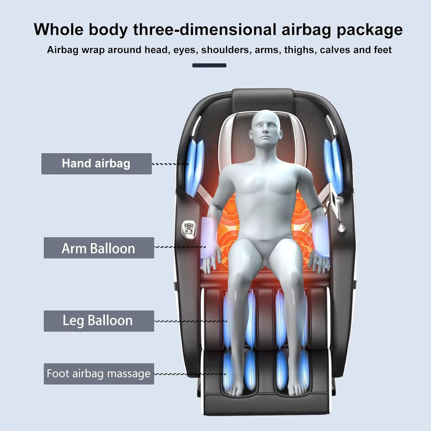 1 Years Warranty Massage Chair Full Body Folding Recliner Smart Chair Massager Electric Shiatsu Zero Gravity Massage Chair