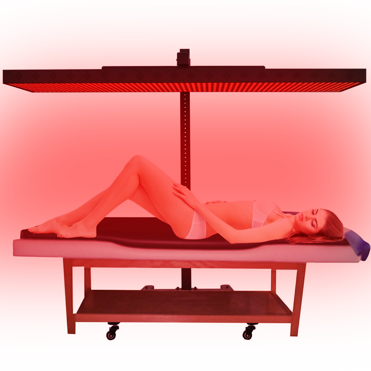 Horizontal Rolling Stand for EXESAS Red Light Therapy Panels, Compatible only with EXESAS Panels. (Stand Only, Panel Sold Separately)