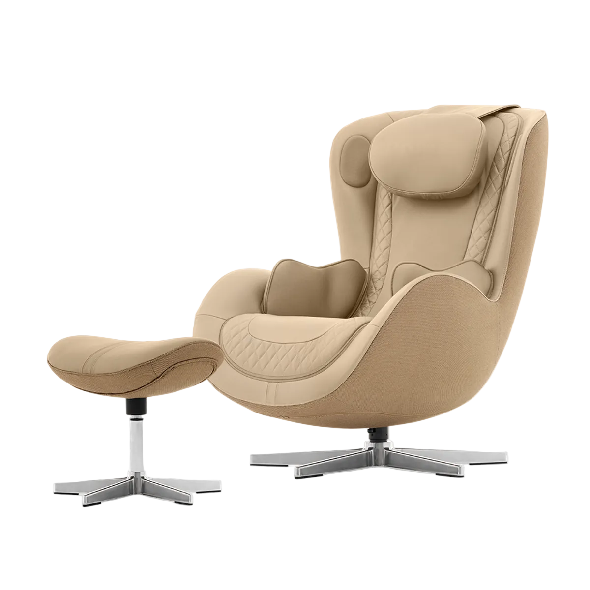 NOUHAUS Nou Campo Massage Chair with Ottoman