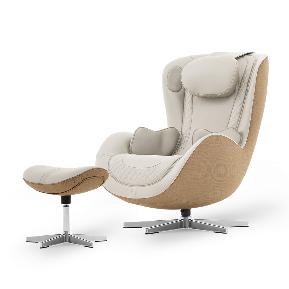 NOUHAUS Nou Campo Massage Chair with Ottoman