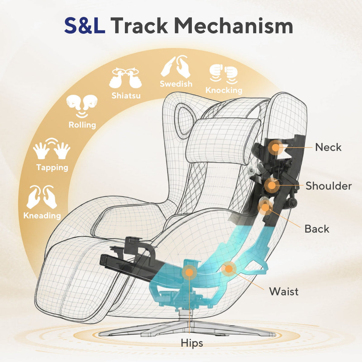 NOUHAUS Aurora Zero Gravity Premium Full-Body Electric Massage Chair