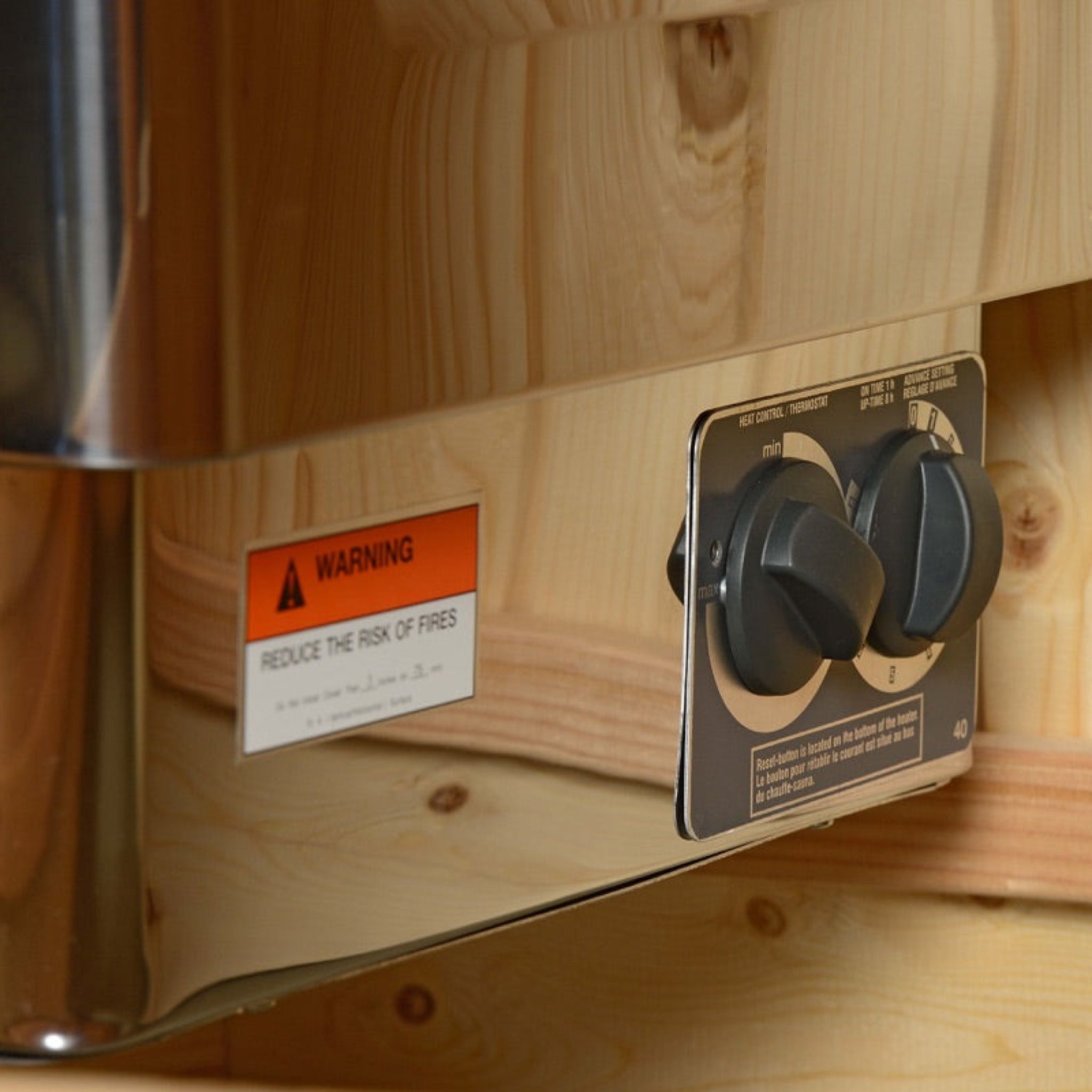 Logan 1-Person Indoor Sauna in Rustic Cedar