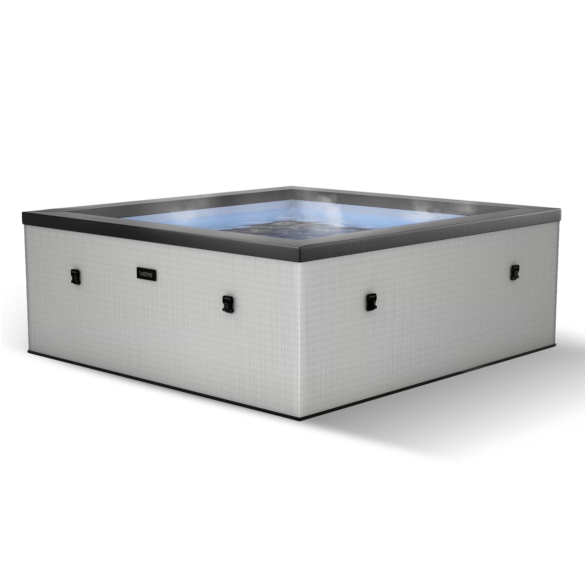 Garda | 4-Person Eco Foam Hot Tub | Integrated Heater | Graphite Gray