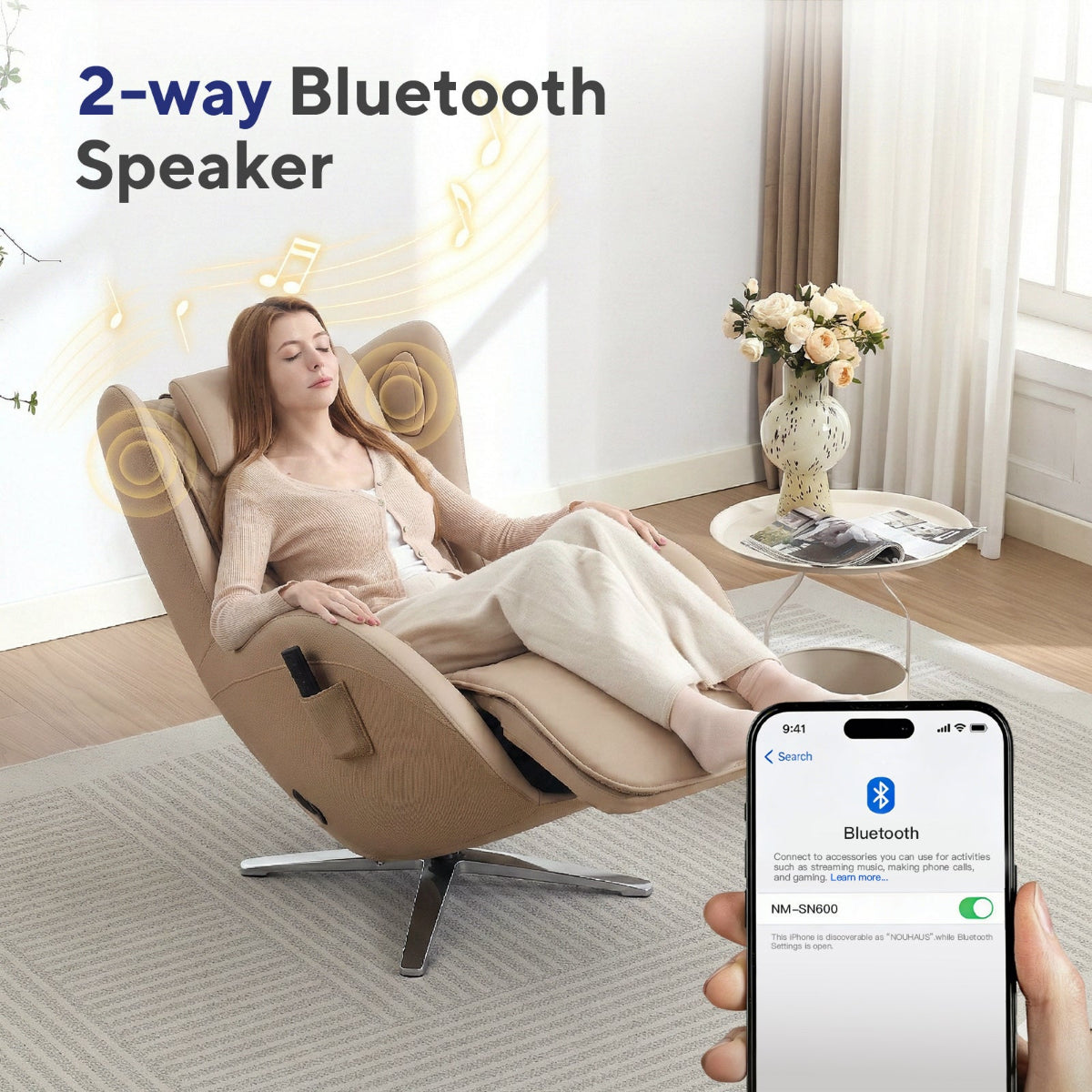 NOUHAUS Aurora Zero Gravity Premium Full-Body Electric Massage Chair