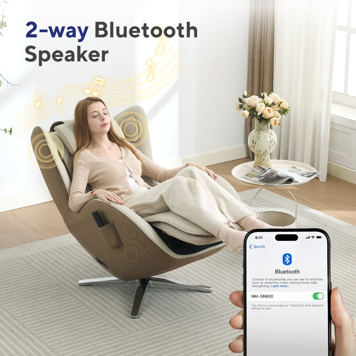 NOUHAUS Aurora Zero Gravity Premium Full-Body Electric Massage Chair