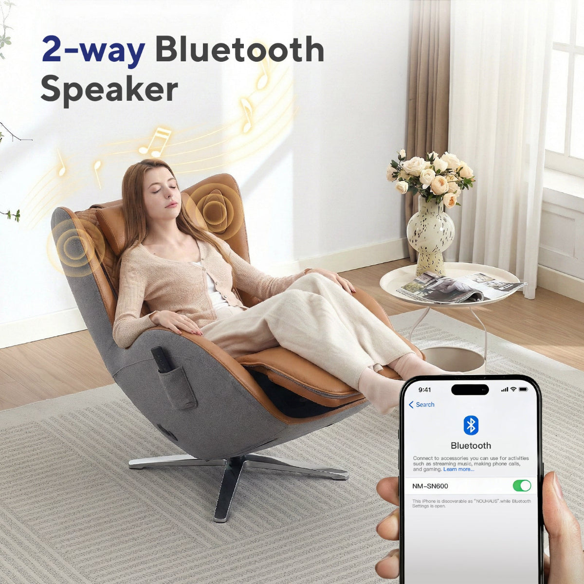 NOUHAUS Aurora Zero Gravity Premium Full-Body Electric Massage Chair