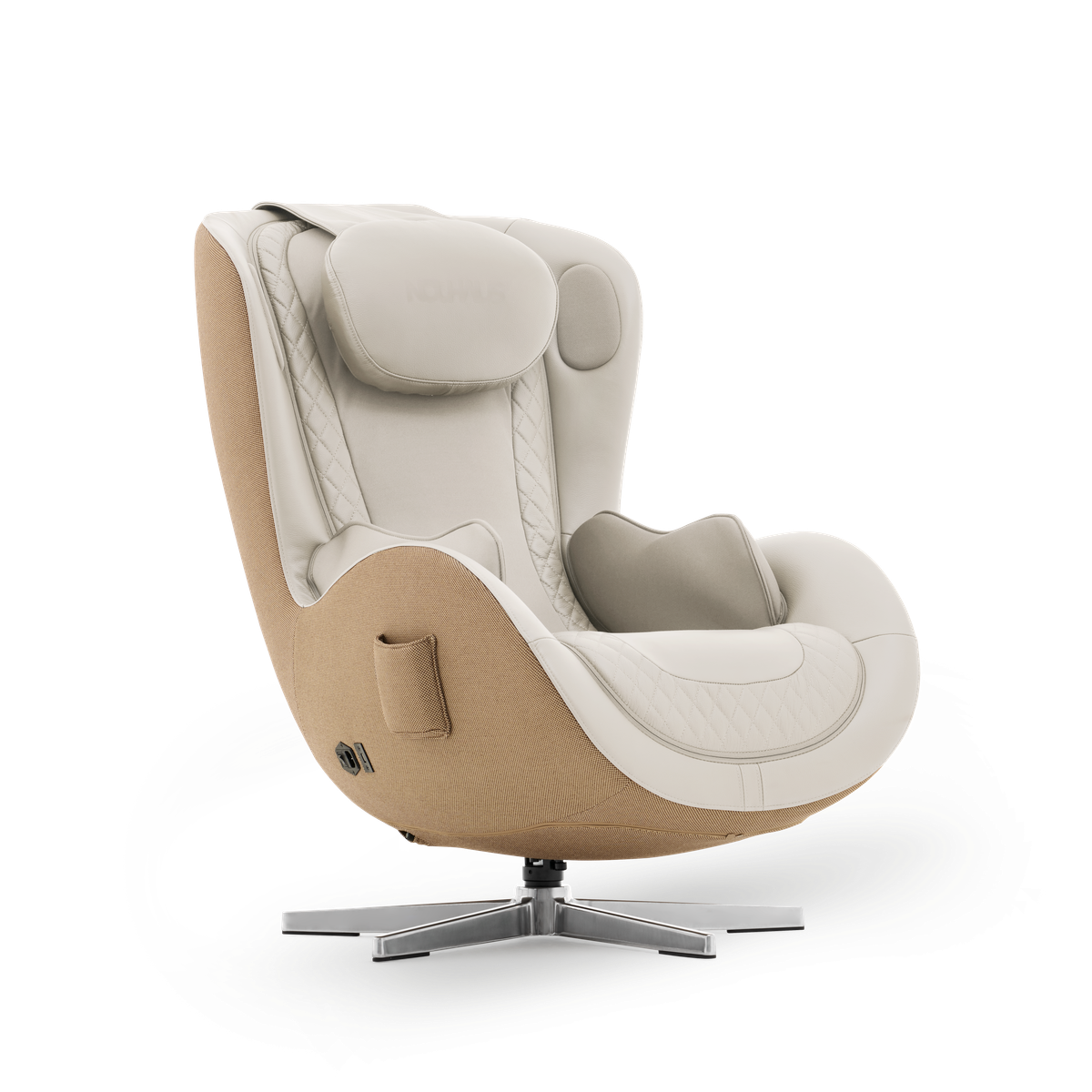 NOUHAUS Nou Campo Massage Chair with Ottoman