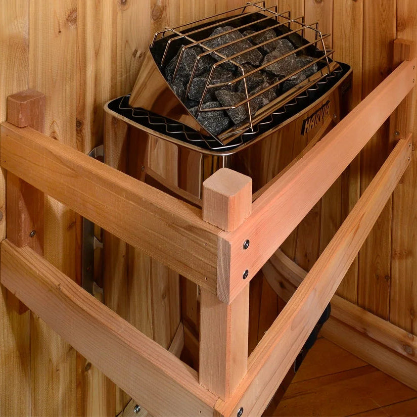 Logan 1-Person Indoor Sauna in Rustic Cedar
