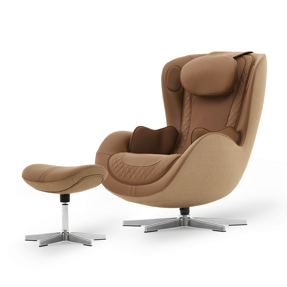NOUHAUS Nou Campo Massage Chair with Ottoman